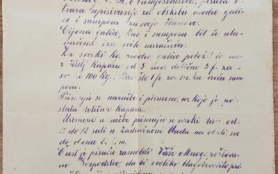 Opskrba modrom galicom i sumporom 1899.