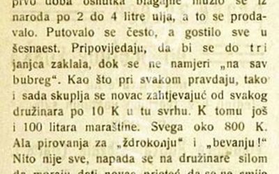 Prava pučka sloboda, 8. travnja 1909. – Seoska blagajna