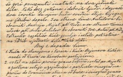 Toponimi u dokumentima o razdiljenju obitelji Pere Antulova i Stipe Paškova 1917.