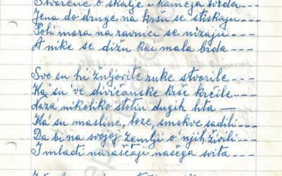 Tome Cukrov – Zbirka “SPOMINJCI” – Libar prvi i dopune – 2. dio