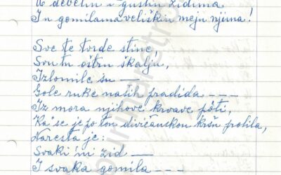 Tome Cukrov – Zbirka “SPOMINJCI” – Libar prvi i dopune – 3. dio