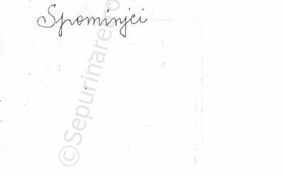 Tome Cukrov – Zbirka “SPOMINJCI” – Libar prvi i dopune – 4. dio