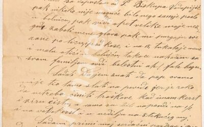 Pismo c.k. umirovljenog oružnika Dominika Kursara reč. Skender 1888.